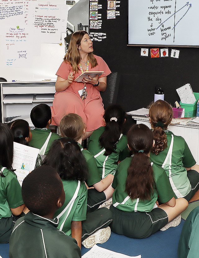 St Anthony's Catholic Primary School Girraween students in classroom