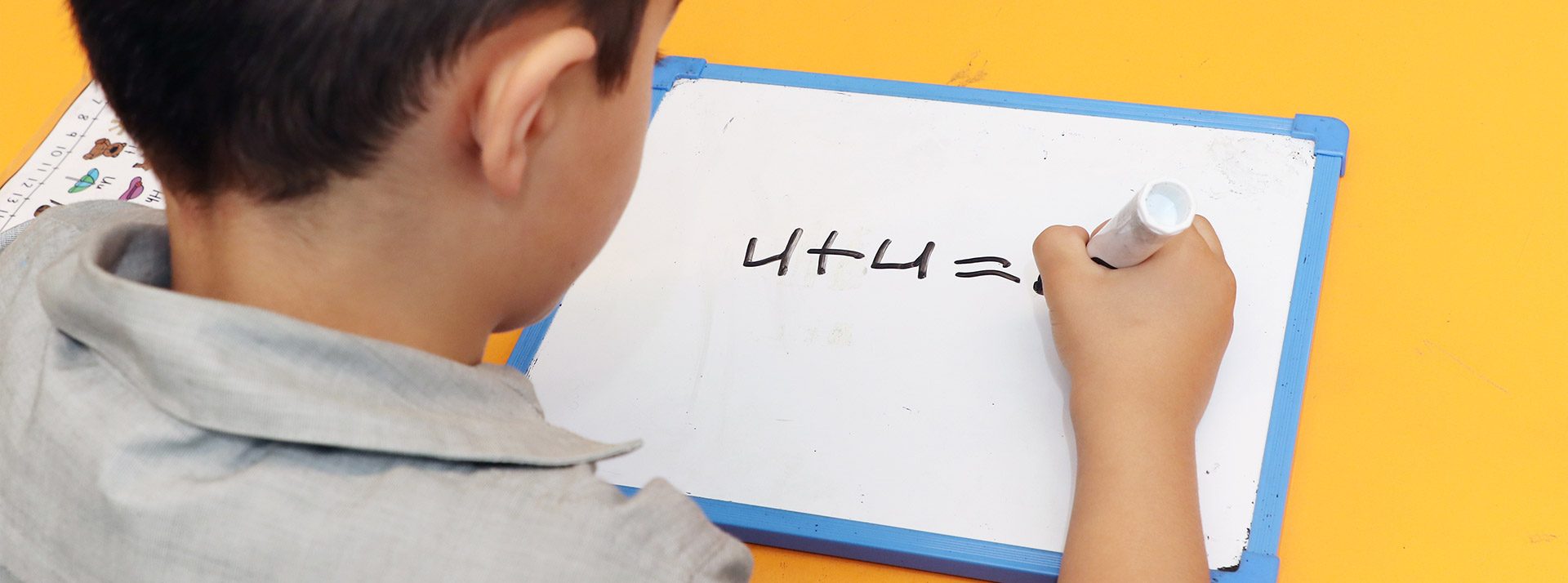 St Anthony's Catholic Primary School Girraween student working out mathematics